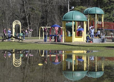 Playground slides doused with pool acid, injuring 2 children